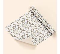 Bobina papel de regalo margaritas oro