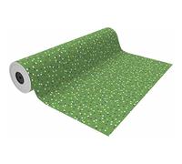 Bobina Papel Regalo ANDINA, 31 cm. x 85 m. (VERDE LUNARES MULTICOLOR FINOS)