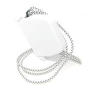 Bobina para cable blanco mini oscilante con cable de blanco y negro