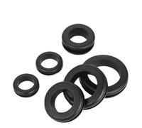 Bobina protectora de goma de protección del medio ambiente, de dos caras, for roscar la manga, anillo ignífugo, almohadilla negra, sello a presión(OHM-6x10)