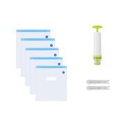 Bobina reutilizable for impresora 3D Bambu Lab. Material de alta temperatura. Filamento compatible: ABS, ASA, PA6-GF, ABS-GF, PAHT-CF.(5 Bags-Manual Pump)