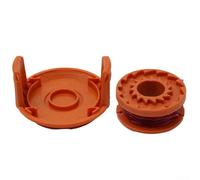 Bobina y cubierta para recortadoras WORX, se adapta a WG150E WG151E WG154E con 10 pies de línea de 0 065 pulgadas