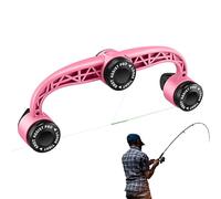 Bobinador de Conector de línea, aleación Inoxidable Ligera, rotación rápida de la Bobina, Agarre Antideslizante, Equipo de Nudo de en estanques, riberas, Lagos, orillas de Lago, expediciones al