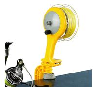 Bobinador de línea de , con soporte de sujeción y protección contra la torsión, para de , de peces depredadores, en hielo, , río lago para pescadores