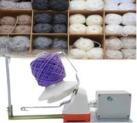 Bobinador eléctrico de bolas de hilo, cuerda de rodillo de tejer automática, bobinador de hilo de hilo de 500 g, capacidad máxima para metal, lana, hilo de nailon