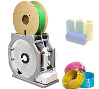 Bobinadora automática de filamento 3D con detección inteligente, velocidad y tensión ajustables, for filamento de 1,75 a 4 mm, motor silencioso, incluye carrete vacío