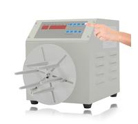 Bobinadora de cables de 120 W con modos de avance y retroceso, equipo automático para atar cables, velocidad ajustable de 0 a 3000 RPM, para cables de datos y de alimentación