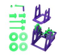 Bobinadora de filamentos para impresora 3D, Kit de bobinadora de hilo de impresión con manivela manual premontada, color morado y verde