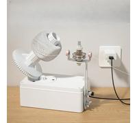Bobinadora de hilo, bobinadora eléctrica de lana con alimentación USB con ajustable, máquina automática de bobinado de bolas de hilo, adecuada para entusiastas de tejer (versión alta)