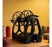 Bobinadora de hilo con diseño modular y control de velocidad continuo para un tejido suave en proyectos de manualidades