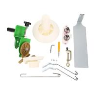 Bobinadora de Lana, Bobinadora de Bolas de Hilo, Operada Manualmente, Manual de Gran Capacidad, Plástico de Acero Inoxidable con Kit de Accesorios para Tejer Ganchillo