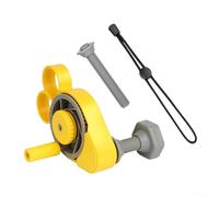 Bobinadora de línea de pesca, carrete portátil para cebo y carretes, manivela de mano de doble engranaje de velocidad 2.5X, herramienta compacta de recuperación de línea de nailon para caja de