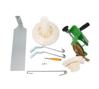 Bobinadora de madeja manual, bobinadora de hilo a mano para proyectos de tejido, capacidad de 8 hebras y 400 g, set de soporte para bobinar hilo verde con accesorios para lana,