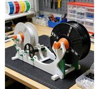Bobinadora eléctrica de filamento de impresión 3D, rebobinadora automática con posicionamiento preciso y control inteligente de tensión, para entusiastas de la impresión y soldadores