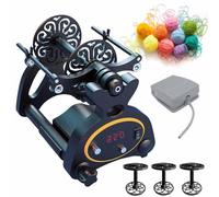 Bobinadora eléctrica de hilo con pantalla digital e interruptor de pie para hilar lana y fibra