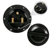 Bobinadora eléctrica para línea de pesca marina Caja ABS Material Terminales de cobre 6V-32V (negro)