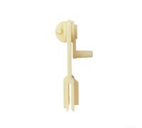 Bobinadora manual de bobina de plástico con sistema de engranajes de precisión para rebobinado uniforme de alambre e hilo, herramienta de manivela portátil ligera beige (beige)