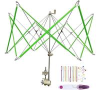 Bobinadoras de pared,Yarn Swift Enrollador de bolas de hilo para la familia + Marcadores de punto de tejer 10PS + Agujas de plástico 10PS + Tijeras 1PS