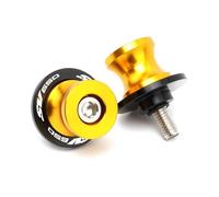 bobinas basculante Moto 1 Par De Tornillos Deslizantes para Carretes De Basculante, Cubierta De Perno Y Soporte para Sv650 Sv650s Sv650x Sv 650 SX 1999-2024, Accesorios para Motocicleta(Gold-3)
