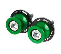 Bobinas Brazo Oscilantes Diábolos Motocicleta para KYMCO Acc 180 AK 550 ACC180 AK550 Tornillo De 6 Mm para El Soporte Deslizante De Los Carretes del Basculante De Motocicleta(Verde,For ACC180)