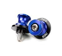 Bobinas Brazo Oscilantes Diábolos Motocicleta para Triumph Street Triple 765 R RX RS Tornillos De Soporte Deslizante para Carretes De Basculante M8 para Motocicleta(Azul)