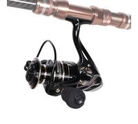 Bobinas de agua salada de pesca - Casting Reels Metal - Tackle tore portátil, relación engranaje 5.2: 1 herramienta de cebo para estanque marino