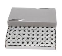 Bobinas de aluminio oxidado para máquinas de coser 55623A, bobinas metálicas con diseño ranurado, bobinas industriales blancas con ranura para máquinas de coser de plataforma