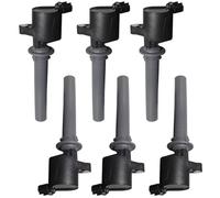 Bobinas de Encendido Compatible con Ford para Five para Four para Hundred 2005 2006 2007; para Maverick 3.0 V6 24V para 2001; 6 Piezas Paquete De Bobinas De Encendido AJ5118100A