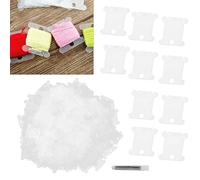 Bobinas de Hilo Dental Transparentes, Bobinas de Hilo Dental de Plástico de Larga Duración, 300 Uds., Punto de Cruz DIY