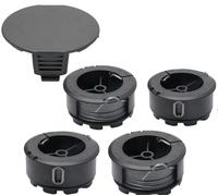 bobinas de hilo para cortabordes F016800570, bobina de repuesto compatible con cortabordes Bosch UniversalGrassCut 18 18-26 18-260 (SZ-BS-X-4+1)