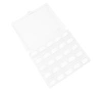 Bobinas de Máquina de Coser Caja portátil con Hilo, Transparentes | Plástico Blanco, 25 Compartimentos Organizados, para Taller y Clases de Costura, Fácil de Llevar y Guardar