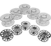 Bobinas de metal y plástico para máquina de coser Singer Brilliance 5400, Brilliance 5500, Brilliance 6160, Brilliance 6180, Brilliance 6199, Brilliance 6280, 10 unidades