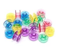 Bobinas de plástico para hilo de bordar, Bobinas de hilo plástico 500 piezas Clase 15 X52800150 Multicolor 20x11 mm for coser(Yellow)