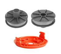 Bobinas de repuesto 5307-20 y 5344 Cubierta para Gardena Easycut 400 Art.8846 Easycut 400/25 Art.9807 ComfortCut450 Art.8847 ComfortCut450/25 Art.9808 SmallCut 300/2300 Artículo t.98 05 (2 bobinas + 1