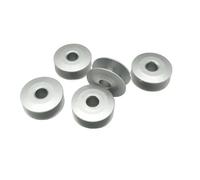 Bobinas para máquinas de coser, Bobinas de metal for máquinas coser industriales, paquete 21 mm, 5 carretes aluminio