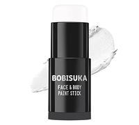 BOBISUKA Halloween Face Paint Stick White , Pintura Facial Blanco Pintura Corporal al Óleo para Teatro, Fiestas, Actos Escolares, Carnavales, Interpretar a Payasos, Esqueletos, Zombies