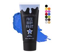 BOBISUKA Halloween Pintura Facial Azul, Pintura Corporal al Óleo para Teatro, Fiestas, Actos Escolares, Carnavales, Interpretar a Payasos, Esqueletos, Zombies
