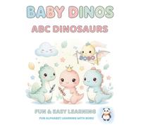 BoBo ABC Dinosaur - Baby Dinosaur Friends: Interactive Coloring with QR Code | Big Easy Pages for Ages 2-5