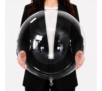 Bobo Globos de 50.8 cm, 15 globos transparentes para rellenar, globos de burbujas, estilo helio, globos transparentes grandes para bodas, cumpleaños, aniversarios, San Valentín, decoraciones de fiesta