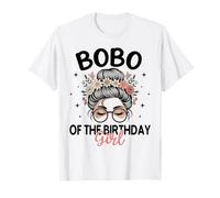 Bobo of The Birthday Girl Messy Bun - Gafas de Sol Florales para Fiesta Camiseta