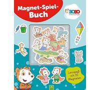 Bobo Siebenschläfer Magnet-Spielbuch für Kinder ab 3 Jahren: Magnetbuch mit 16 Magneten I Geschenk für Mädchen und Jungen
