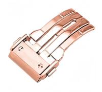 BoBoHome 316L Acero Inoxidable Cierre-Correa Hebilla Reloj Antidesgaste para HUB-LOT B-I-G B-A-N-G Fu-sion Series-Oro Rosa 20mm