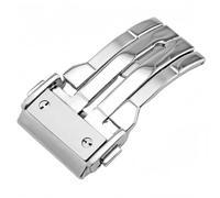 BoBoHome 316L Acero Inoxidable Cierre-Correa Hebilla Reloj Antidesgaste para HUB-LOT B-I-G B-A-N-G Fu-sion Series-Plata 24mm