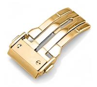 BoBoHome Accesorio Reparación Metal Despliegue Hebilla Correa Libre ráp Sin Óxido para HUB-LOT B-I-G B-A-N-G Fu-sion Series-Oro 18mm