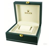 BoBoHome Caja de reloj de madera verde revestida de cuero con forro interior suave para guardar el reloj