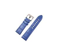 BoBoHome Correa Premium Cuero Genuino Reloj Extremo Curvo Impermeable Resistente Sudor Flexible Reemplazo Correa Reloj para MONTBLANC-Azul 22mm