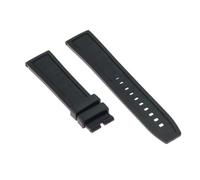 BoboHome Correa Recambio Silicona Antitranspirante con Pasador Goma - Universal XXmm para Breitling Avenger/Avenger II Seawolf-Negro 22mm