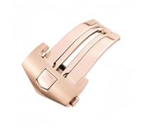 BoBoHome Hebilla Ligera Acero Inoxidable Cepillado Hebilla Conexión Metálico Desgaste Resistente Reloj para TAAG HEUEUR CARERA AQURACER-Oro Rosa 20mm