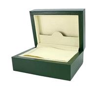 BoBoHome Relojes Caja Hecha Madera Maciza Verde Oscuro, Interior Forrado de Terciopelo, Relojes Organizador a Prueba de Polvo con Tapa Abatible para Roelex