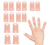 BOBOPACK 14 Piezas Protector Dedos Mano de Silicona, Protector para Dedos de Los Pies Unisex, Protector Dedos Pies Silicona con Alivio del Dolor para Dedo en Gatillo, Dolor de Mano, Dedo Agrietado